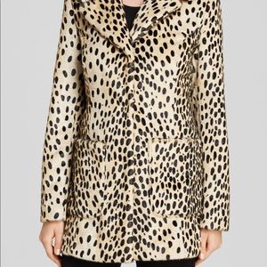 Guess Leopard print coat Large